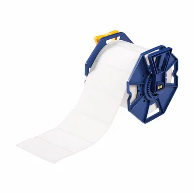 BRADY Pre-Cut Label Stock Roll: 2 in x 4 in, Acrylic, Permanent Adhesive, 750 Labels - Brady Inkjet Precut Label Rolls