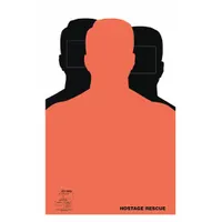 Paper silhouette target for scoring and qualification drills. Each target measures 23 inches high by 17 1/2 inches wide. Sold in a 50-pack. Color is black