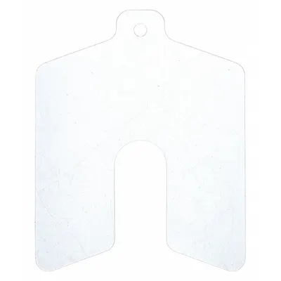 PRECISION BRAND Untabbed Slotted Shim, 0.0075" Thk, AA Trade Size, 1" x 1", PK20 - Untabbed Slotted Shims