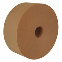 This medium-duty water-activated kraft tape is designed for secure carton sealing in shipping and packaging applications. Each roll measures 3 inches wide by 500 feet long, with a 7 mil thickness. The tape activates with water to form a strong, tamper-evident bond on corrugated boxes. Supplied in a 10-pack