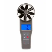 TRIPLETT Anemometer: 1 fpm Air Velocity Resolution, CFM, Rotating Vane, Air Flow/Air Velocity/Temp (MPN CFM400)