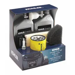 This maintenance kit from KOHLER is designed for servicing compatible engine models CH730-CH740. It includes components necessary for routine engine upkeep. Suitable for use in outdoor power equipment such as lawn tractors and generators.