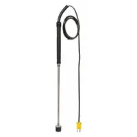 APPROVED VENDOR Surface Temperature Probe: -58°F to 932°F /-50°C to 500°C, 9 in Probe Lg, Type K