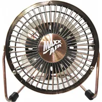 MAXX AIR Cooling Fan: 4 in Blade Dia, Non-Oscillating, Cradle, 1 Speeds, Stationary, Open Air Over (MPN HVDF4UPS)