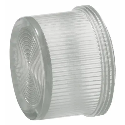 Siemens Pilot Light Lens: 30 mm Panel Mounting Hole Dia, Clear, Concentric Rings - Pilot-Light Lenses