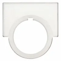 Legend Plate: 30 mm Panel Mounting Size, Half-Round, 1 1/2 in Overall Ht x 2 in Overall Wd (MPN 20025K-10)