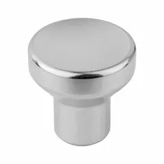 Stainless steel pull knob with a threaded hole for manual gripping and pulling. Features a 21 mm diameter, #10-24 thread, and 12.5 mm thread length. Suitable for machinery, enclosures, and industrial equipment where corrosion resistance is required.