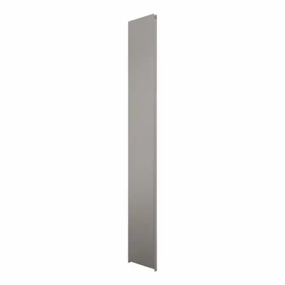 HADRIAN Pilaster: 304 Stainless Steel, Brushed, Silver, 82 in Ht, 6 in Wd - Pilasters for Bathroom Partitions