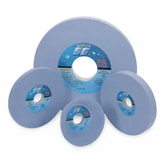 Type 1 cool-cutting grinding wheels for all metals. Each wheel measures 7" diameter, 1/2" thickness, with a 1-1/4" arbor hole. Hardness grade K. Sold in a 5-pack. Suitable for surface grinding, deburring, and weld preparation in fabrication and metalworking applications.
