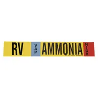 Pipe Marker: RV, VAP, High, Fits 2 1/2 to 7 7/8 in Pipe O.D., 1 Pipe Markers, Without (MPN 90417)