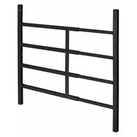 PRIME-LINE Window Security Guard: Fixed, 15 3/4 in to 22 in, 21 1/4 in Ht, 4 Bars, Black (MPN S 4759)