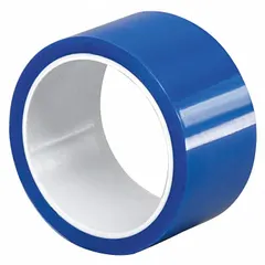 3M 8905 is a high-temperature film masking tape with a polyester film backing and silicone adhesive. It is 3/8 in wide by 10 yd long with a 6.5 mil thickness. Used for powder coating, plasma spraying, and other finishing processes requiring clean paint lines and heat resistance.