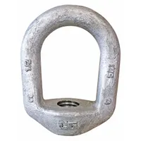 Eye Nut: 1/2"-13 Thread, Steel, Hot-Dipped Galvanized, Oval, 1 1/4 in Inside Dia, 2 in Outside Dia (MPN 1090517)