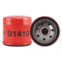 Spin-on oil filter with 3/4"-16 thread, 2 7/8 in height, and 3 in diameter. Features cellulose media and an anti-drainback valve to maintain oil retention during engine shutdown. Suitable for use in engine lubrication systems to remove contaminants