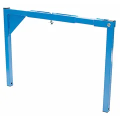Steel mounting bracket finished in blue, measuring 36 inches in length and 3 inches in width. Includes assembly hardware for installation. Used for mounting industrial fans or ventilation equipment in commercial or industrial settings.