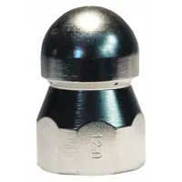 APPROVED VENDOR Sewer Nozzle: 12 Nozzle Size, 5,000 psi, 13.42 gpm, 5000 to 6000 psi, Fan (MPN AL0124722360)