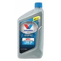 VALVOLINE VR1 With Zinc is a conventional gasoline engine oil in SAE 10W-30 grade, supplied in a 1 qt bottle. Formulated for light duty trucks with gasoline engines, it provides a zinc additive package for flat-tappet camshaft protection under high-load conditions