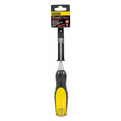 STANLEY 16-973 Wood Chisel, 1/4 in, Straight Tip, 9 in Overall Length - Wood Chisels