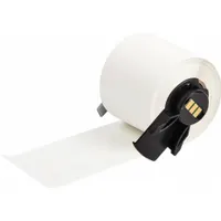 Pre-Cut Label Stock Roll: 1 3/8 in x 1 1/2 in, Acrylic, Permanent Adhesive, 400 Labels, Permanent (MPN M6-41-437-WT-CM)