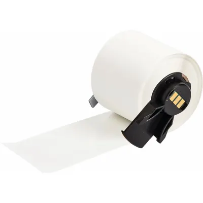 BRADY Pre-Cut Label Stock Roll: 1 3/8 in x 1 1/2 in, Acrylic, Permanent Adhesive - Brady Thermal Transfer Precut Label Rolls