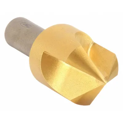 KEO 90° Three-Flute Countersink, 1/2 in Body Dia, TiN Coated High Speed Steel - General Purpose Three-Flute Countersinks
