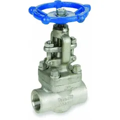 This SHARPE globe valve features a 316L stainless steel straight body with FNPT x FNPT female NPT connections and an OS&Y stem. The metal seat material supports general-service applications such as throttling and shut-off in steam, water, and oil systems. Suitable for use in process piping, boiler trim, and utility lines.