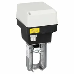 Fail-safe globe valve actuator with spring return, operating on 24V AC and a 90-second cycle time. Used in HVAC and industrial fluid-control systems to ensure valve closure or opening to a safe position upon power loss.