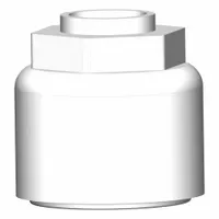 This PFA compression fitting nut insert bushing is designed for 3/8 in OD tubing. It is part of the SMC LQ series and complies with RoHS_6 and RoHS_10 standards. Typical applications include high-purity fluid systems requiring chemical resistance