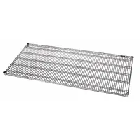 QUANTUM Wire Shelf: 72 in x 24 in, 1 Shelves, Split Sleeve, 1,000 lb Load Capacity, Dry, Silver (MPN 2472CHD)