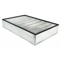 Rectangular panel engine air filter with an overall length of 28 1/2 inches. Designed for use in buses to trap airborne contaminants and maintain clean airflow for combustion
