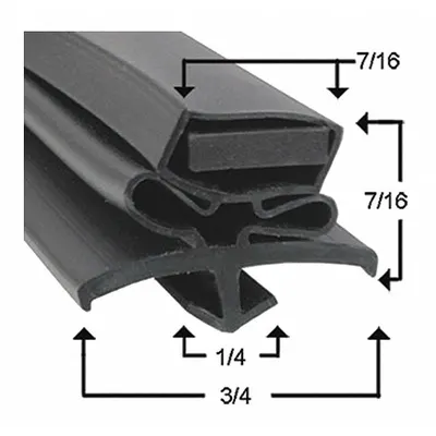 TRUE MFG Narrow Gasket 810770 - True Mfg Parts for Refrigerators & Freezers