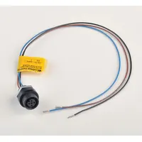 BRAD HARRISON Internal Thread Receptacle: 120070, 1/4"-18 Mounting Thread Size, 1 ft Wire Lg, 3 Pins (MPN 8R3A00A18A120)