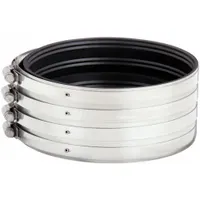 FERNCO Flexible Pipe Straight: Neoprene, For 5 in Pipe, Iron x PVC/Steel, 3 in Overall Lg (MPN 3000-55)
