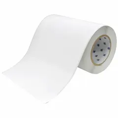 White matte-finish label roll made of autoclavable cryogenic polypropylene. Roll length 100 ft. Compatible with J4000 printer series. Used for labeling in extreme cold environments such as cryogenic storage and autoclave sterilization.