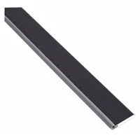 Metal leaf weatherstripping with a bulb insert, designed to seal gaps around door perimeters. The aluminum flange provides rigid mounting, while the vinyl insert compresses to block drafts, dust, and moisture. Measures 7 ft in length, 1 13/16 in width, and 1 13/16 in height