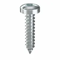 Sheet Metal Screw: #8 Size, 3/4 in Lg, Steel, Zinc-Plated, Torx®/Star, Pan, 100 PK (MPN 401020)
