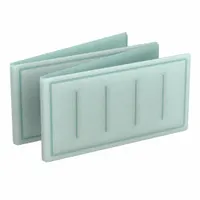 Link Air Filter: 24 in x 30 in x 1 in, 30 in Section Wd, 4 Sections, 2 Ply, MERV 8