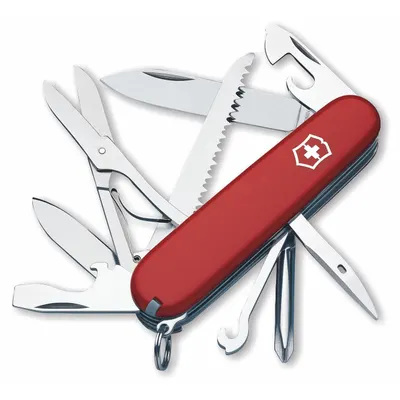 VICTORINOX SWISS ARMY Folding Knife: 9 Tools, 3 1/2 in Closed Lg, 6 1/4 in Open Lg - Multi-Tool Folding Knives