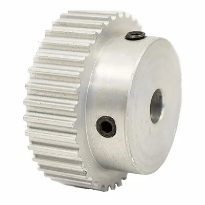 Dayton Timing Pulley: Modified Curvilinear, Fixed, For GT Timing Belt Section - GT Section Fixed-Bore Timing Pulleys with Hub