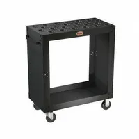 This Slimline CNC Toolholder Cart provides organized storage for HSK63A taper tooling in machine shops and manufacturing facilities. It features 24 compartments to keep CNC toolholders accessible and protected, reducing setup time and tool damage