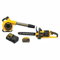 DEWALT Combination Kit: FLEXVOLT®, Blower and Chainsaw, 129 mph Blower Max Air Speed, 9.0 Ah (MPN DCKO667X1)