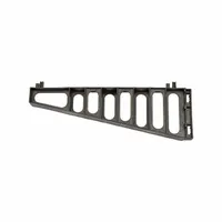 Universal shelf bracket from the Elevation series, designed for use with compatible shelving systems. Includes post connectors. Suitable for organizing supplies and equipment in commercial storage environments
