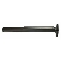 Rim-type exit device with touchbar style for doors up to 4 ft wide. Bronze finish. Suitable for commercial egress applications requiring panic hardware