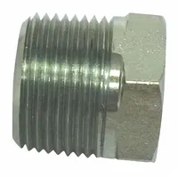 Hydraulic Hose Adapter: 3/8 in x 3/8 in Fitting Size, Female x Male, NPTF x NPTF, Rigid, 45° Elbow (MPN 3/8 CD45-SS)