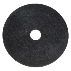 Type 1 cut-off wheel for carbon and stainless steel. Aluminum oxide abrasive, 36 grit. 2 in. diameter, 1/8 in. thickness, 3/8 in. arbor. Suitable for cutting metal stock, tubing, and sheet in fabrication and maintenance applications.