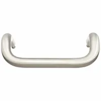 ROCKWOOD Pull Handle: 1 in Wd, 10 in Ht, Stainless Steel (MPN BF157A.32D)
