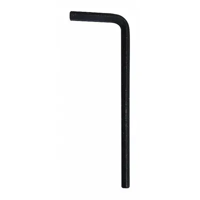 WESTWARD Hex Key: 0 Ball Ends, 3 mm Tip Size, Metric, Short, Alloy Steel, Black Oxide - L-Shaped Hex Keys