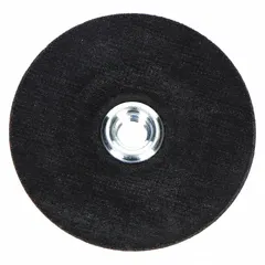 General-purpose cut-off wheel for carbon and stainless steel. Type 27 depressed center design with 24-grit aluminum oxide. Suitable for metal fabrication, maintenance, and repair tasks.