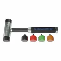 Replaceable Tip Hammer: Urethane, 2 lb Head Wt, 1 1/2 in Tip Dia, 12 in Overall Lg, Replaceable Tips (MPN AM2ARTAGG)