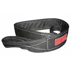 This 2-ply nylon web sling features twisted eyes and a wear-resistant tag. With a 16 ft length and 16,500 lb vertical hitch capacity, it is suited for heavy lifting and rigging applications where abrasion resistance is required.